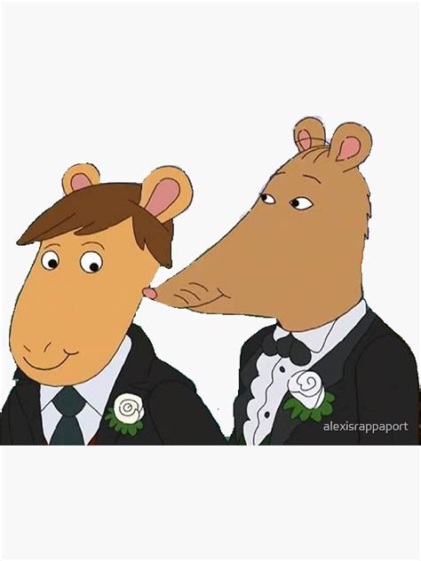 "Mr. Ratburn Wedding " Sticker by alexisrappaport | Redbubble