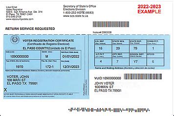 VoteTexas.gov » Your Voter Registration Certificate