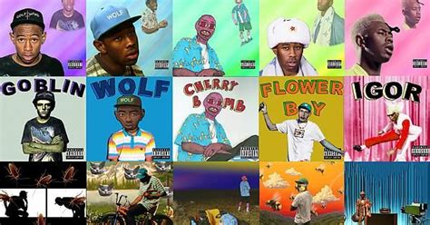 Every Tyler, The Creator album cover in the style of every Tyler, The ...