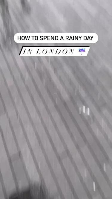 How to Spend a Rainy Day in London ☔️ | London travel, London ...