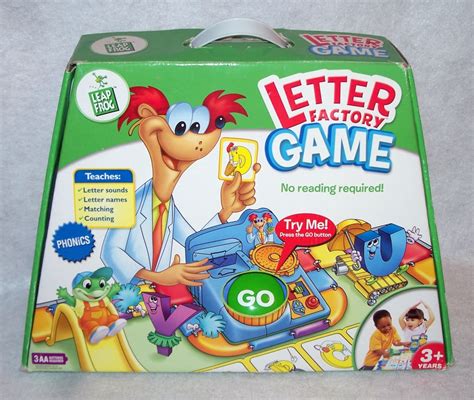 Leap Frog LETTER FACTORY BOARD GAME, Interactive, COMPLETE, Excellent ...