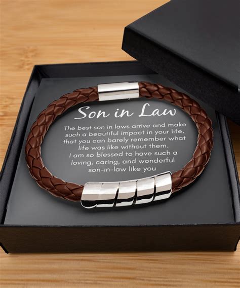 To My Son in Law Gifts, Son in Law Bracelet, Son in Law Birthday ...