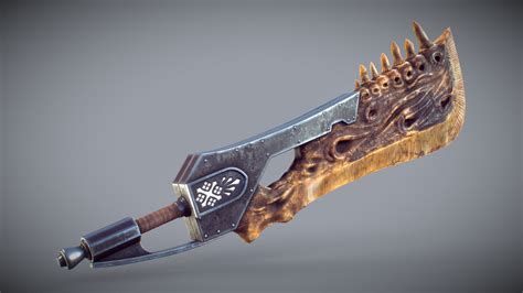 Fanart - Monster Hunter World - Giant Jawblade - Buy Royalty Free 3D ...