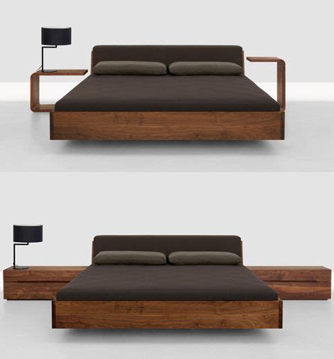 Modern Wood Bed Frame - malaykufa