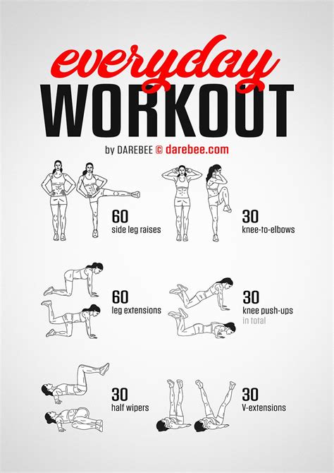 Everyday Workout by DAREBEE #darebee #workout #fitness # ...