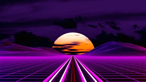 1920x1080 Retro Outrun Road 4k Laptop Full HD 1080P ,HD 4k Wallpapers ...