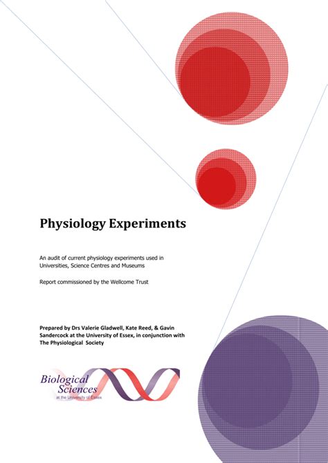 Physiology Experiments