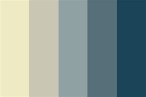 Yellow to Blue Gray Color Palette