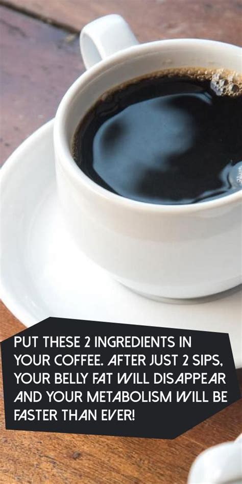 PUT THESE 2 INGREDIENTS IN YOUR COFFEE. | 2 ingredients, Ingredients ...