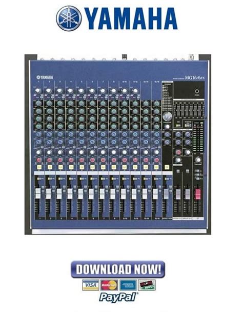 Yamaha MG16/6FX Mixing Console Service Manual & Repair Guide - Down...