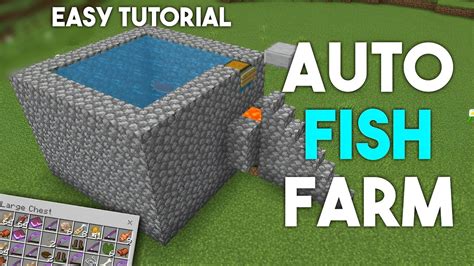 Simple 1.19 Automatic Fish Farm Tutorial in Minecraft Bedrock (MCPE ...