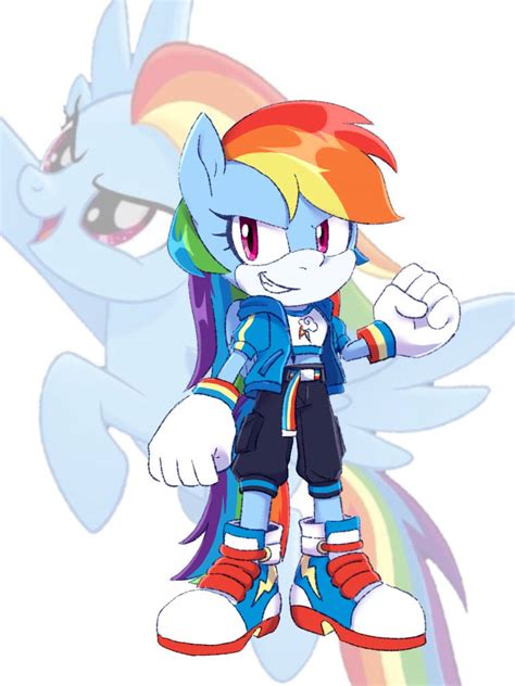 MLP Rainbow Dash ( Sonic style ) by KanaYanga on DeviantArt