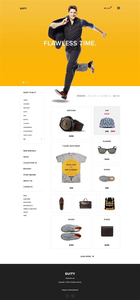 Simple eCommerce Website Template PSD – Download PSD