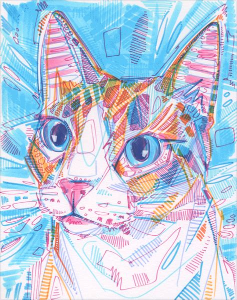 Cat Rolling His Eyes, Art GIF by Gwenn Seemel