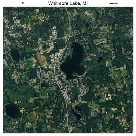 Aerial Photography Map of Whitmore Lake, MI Michigan