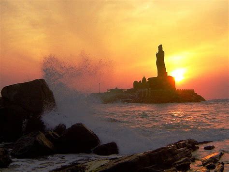 1920x1080px, 1080P Free download | Sunset Kanyakumari, thiruvalluvar HD ...