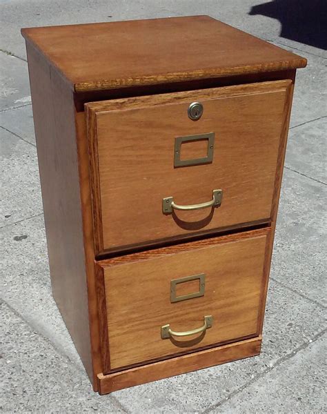 UHURU FURNITURE & COLLECTIBLES: SOLD #14982 Oak 2-Drawer Hanging File ...