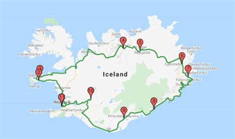 echipaj lenjerie Confirmare iceland ring road attractions map Isaac ...