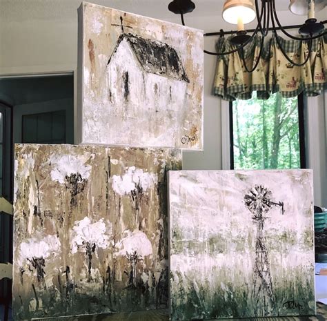 Pin on Crafting | Canvas painting diy, Farmhouse paintings, Rustic painting