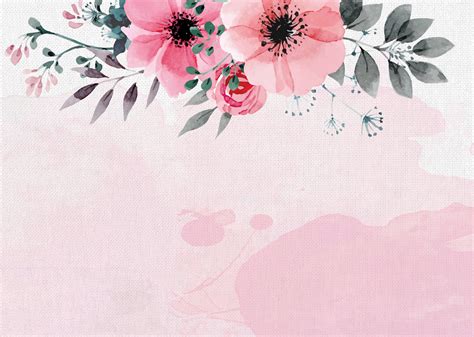 Hand Painted Watercolor Flower New Autumn Poster Background Psd ...