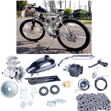 Zimtown Bicycle Engine Kit 2-Stroke Cycle Petrol Gas Motor Engine Kit ...