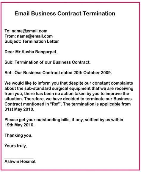 7+ Business Contract Termination Letter Samples | HowToWiki