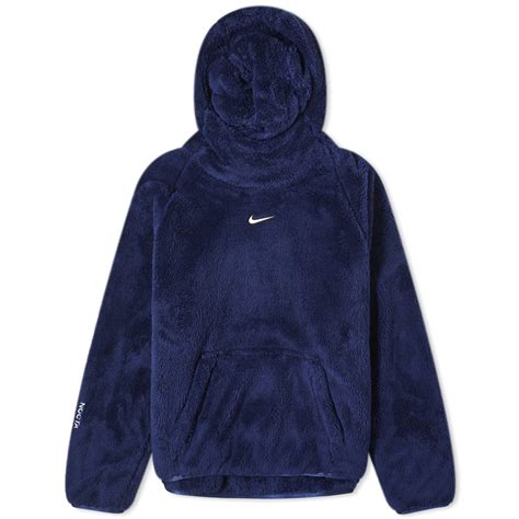 Nike x Nocta Womens NRG Fleece Hoodie Navy & Wolf Grey | END. (US)