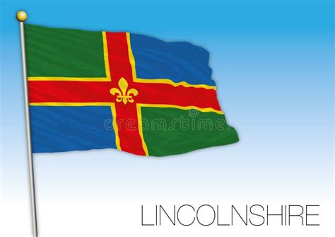 Lincolnshire Flag, United Kingdom, Vector Illustration Stock Vector ...