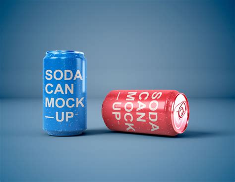 Free Drink Soda Can Mockup | Mockuptree