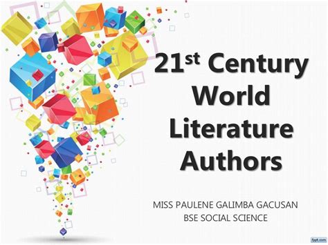 21st Century World Literature Authors