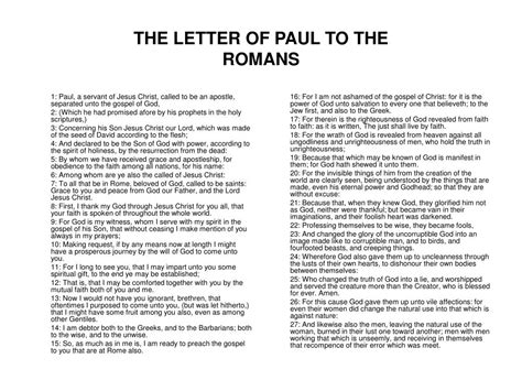 Paul's Letter To The Romans Chapter 12 at Peter Strand blog