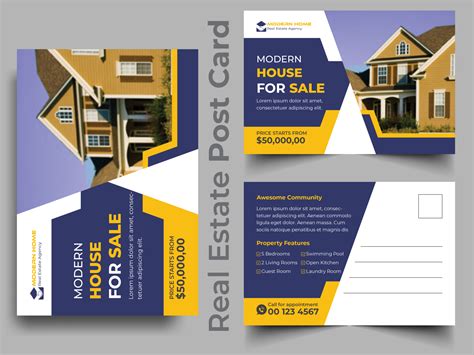 Real Estate Postcard Design Templates - Sfiveband.com