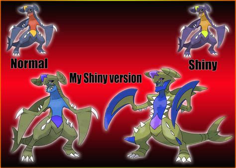 Garchomp Alternate Shiny form by KrysFunPKM on DeviantArt