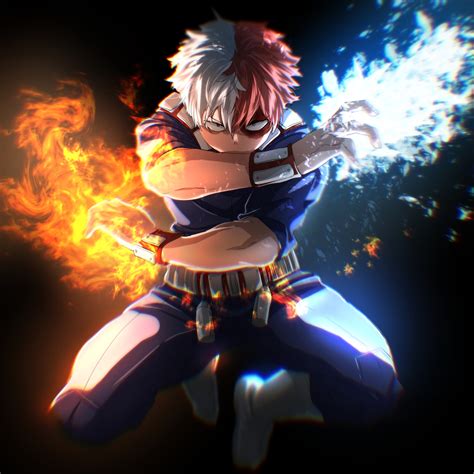 1080x1080 Resolution My Hero Academia 4k Cool Shoto Todoroki 1080x1080 ...