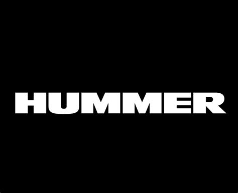 Hummer Logo Brand Symbol White Design Usa Car Automobile Vector ...