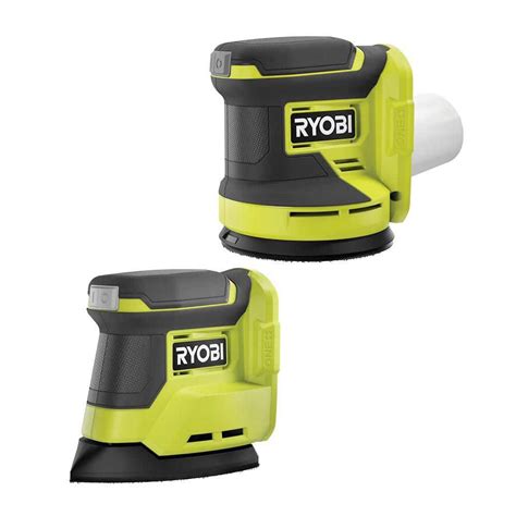 Ryobi One+ 18V Cordless Random Orbit Sander & Corner Cat Finish Sander ...