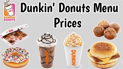 Dunkin' Donuts Menu with Prices 2024 USA [UPDATED]