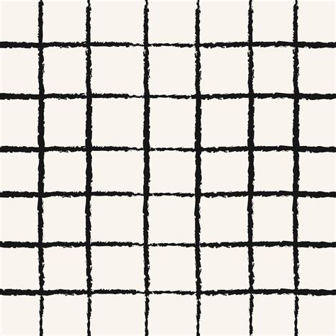 Download free image of Grid pattern background black doodle, simple ...