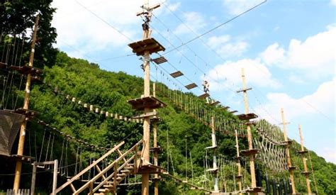 The Adventure Valley Durbuy park, the largest adventure park in Belgium