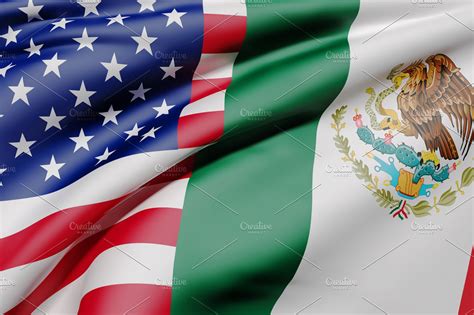 Usa and mexico flags stock photo containing flag and american | High ...