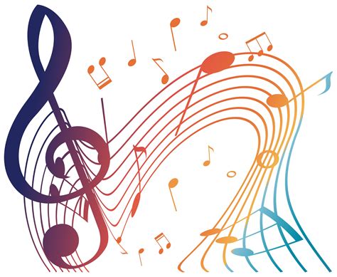 Colorful musicnotes on white background 414517 Vector Art at Vecteezy