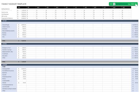 Family-Budget-Template | ExcelTemplate