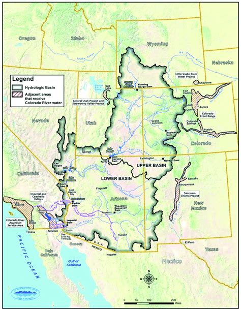 Colorado River Dams Map