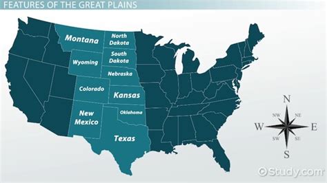 Map Of The Great Plains States - Map Of Wake