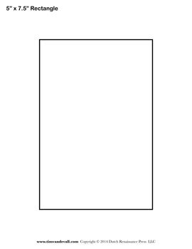 Rectangle Templates | Blank Shape Templates| Free Printable PDF