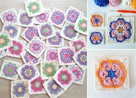 African Flower Octagon Crochet Pattern | Best Flower Site