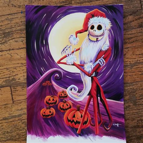 Jack Skellington the Nightmare Before Christmas Painting - Etsy Canada