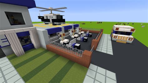 Minecraft Police Station Blueprints