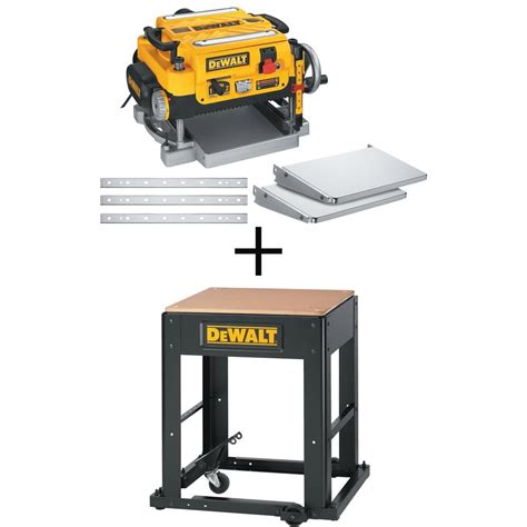 DEWALT 15 Amp 13 in. Corded Heavy-Duty Thickness Planer, (3) Knives, In ...