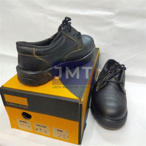 Jual Sepatu Safety SNI Kulit Asli Ujung Besi Steel Toe Optima 3018 di ...